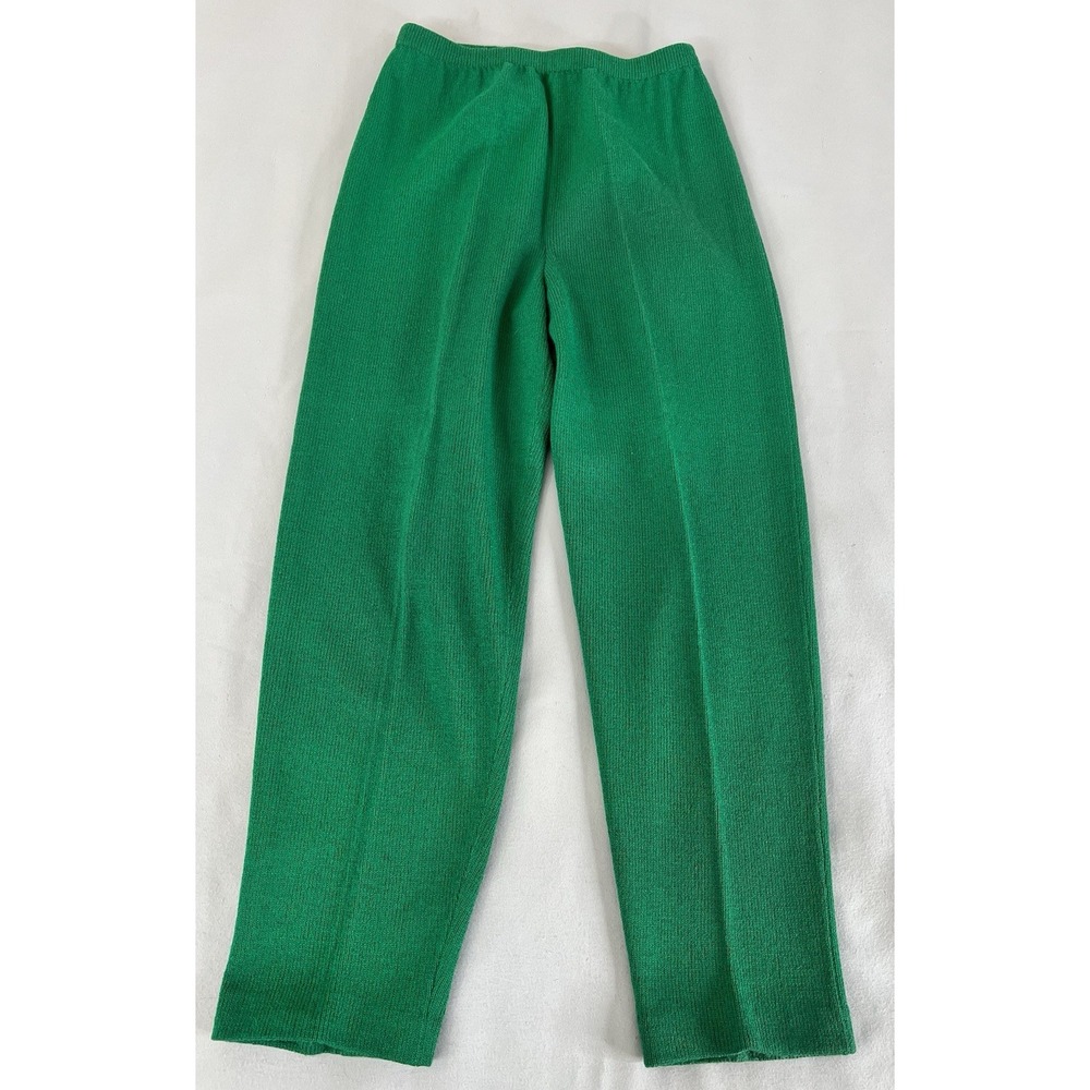 Steve Fabrikant Vintage Green  Knit Wool‎ Pants Green  Size Large Made USA Y2K
